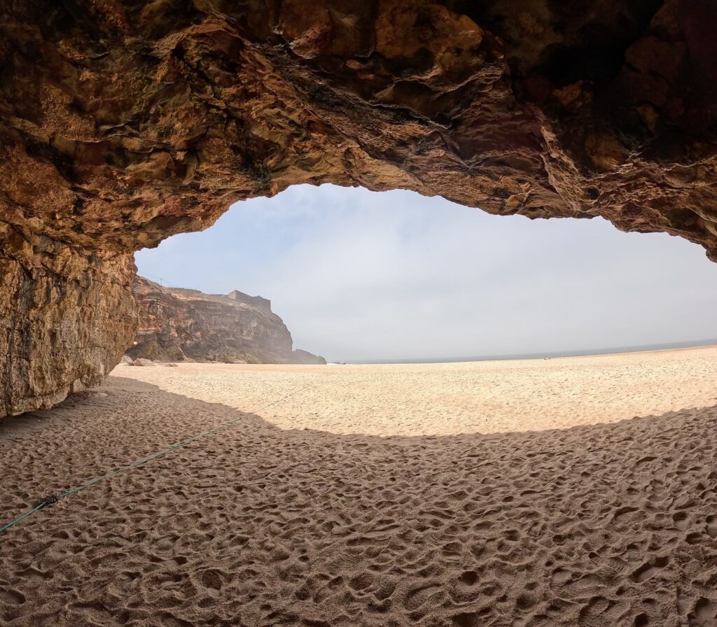 North beach cave near Nazare