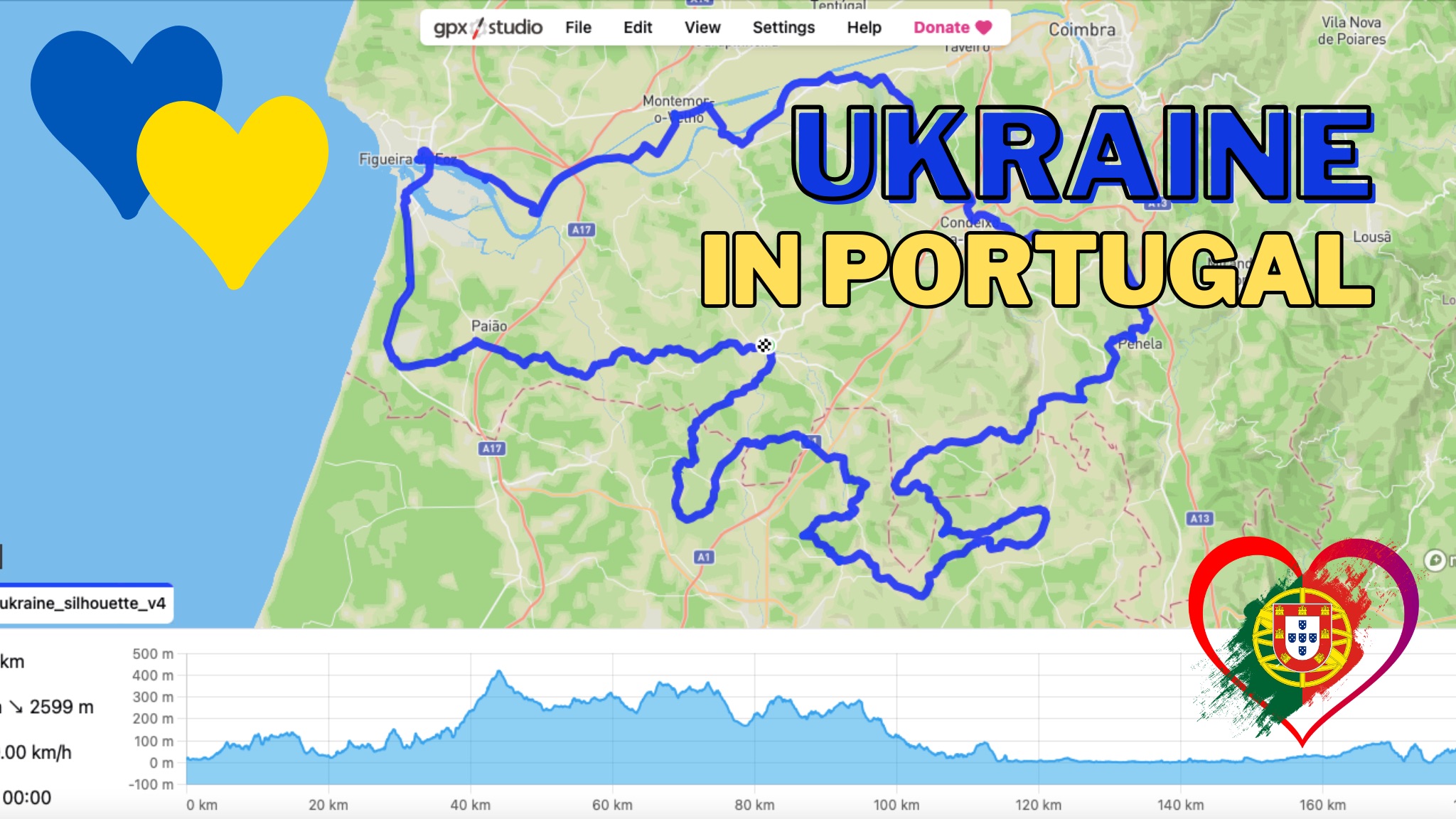 I Drew Ukraine 🇺🇦 on MTB in Portugal 🇵🇹 188KM